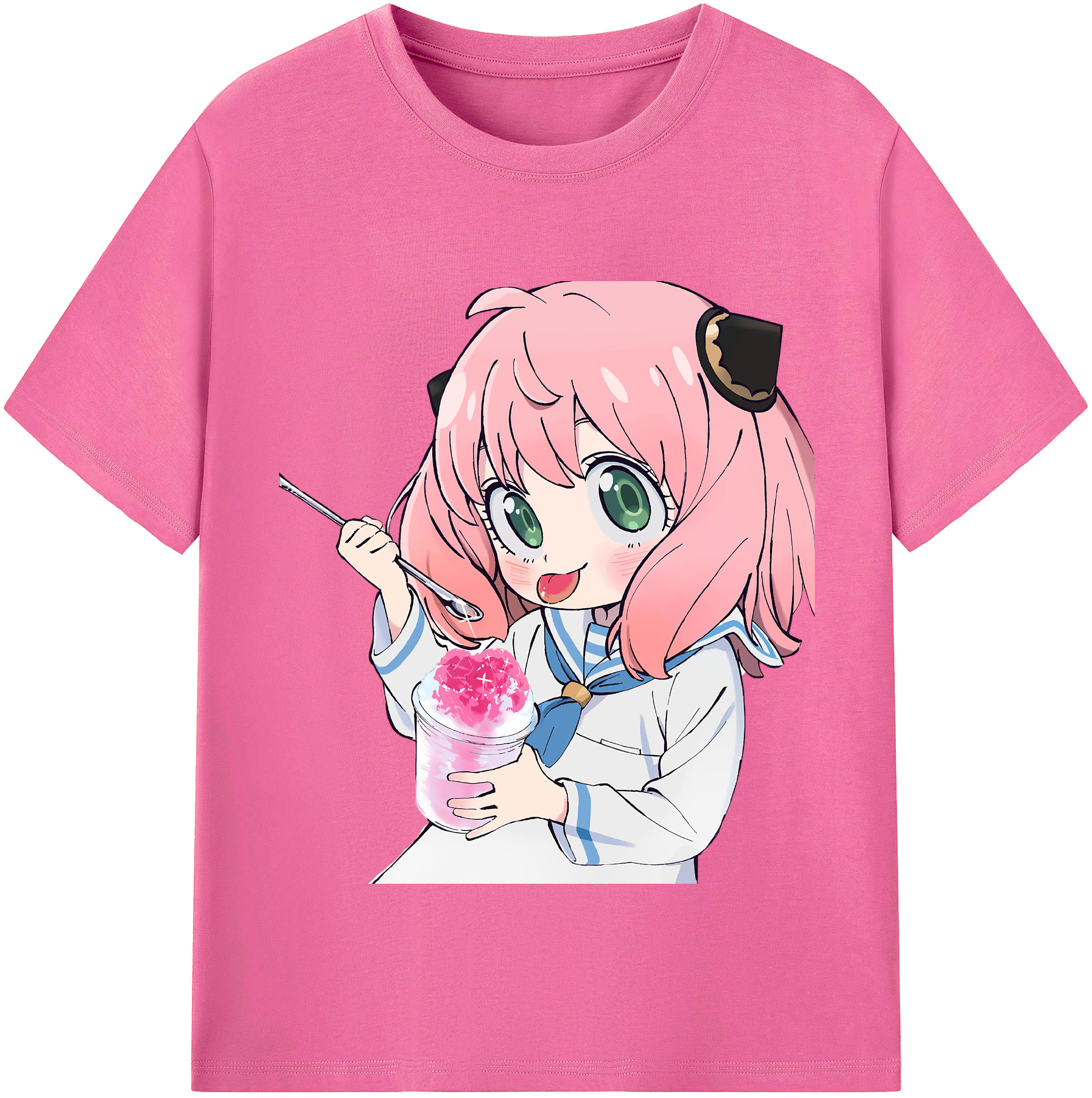 （画像用） SPY×FAMILY间谍家家酒 レディースカジュアルプリントTシャツ（綿100％）